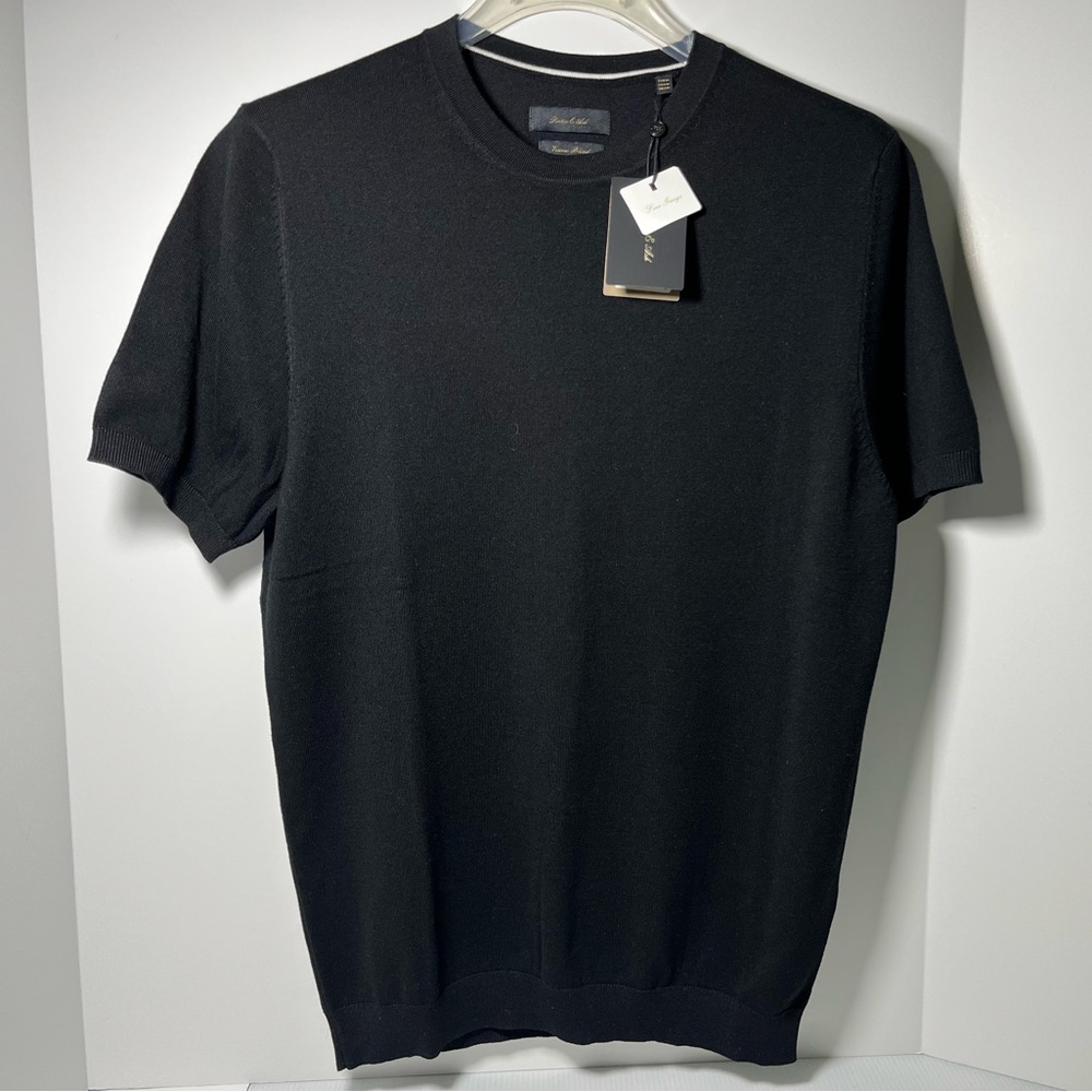 Porter & Ash Short Sleeve Crewneck Full Fashion Knit Sweater
